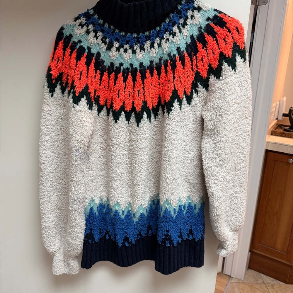 Anthropologie Pilcro Knit Sweater in Blue and Green